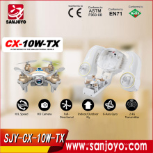 2.4G RC toys China mini quadcopter wifi drone CX-10W-TX with hd camera professional ufo